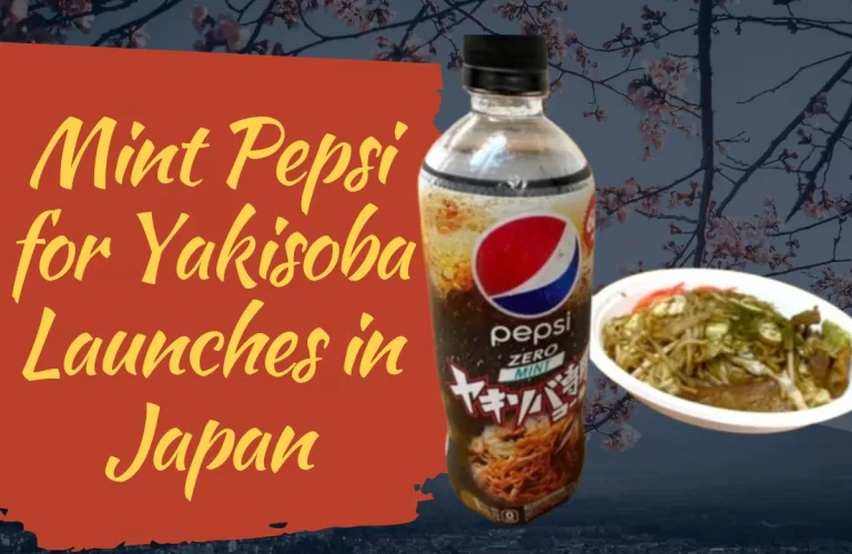 Mint Pepsi for Yakisoba Launches in Japan