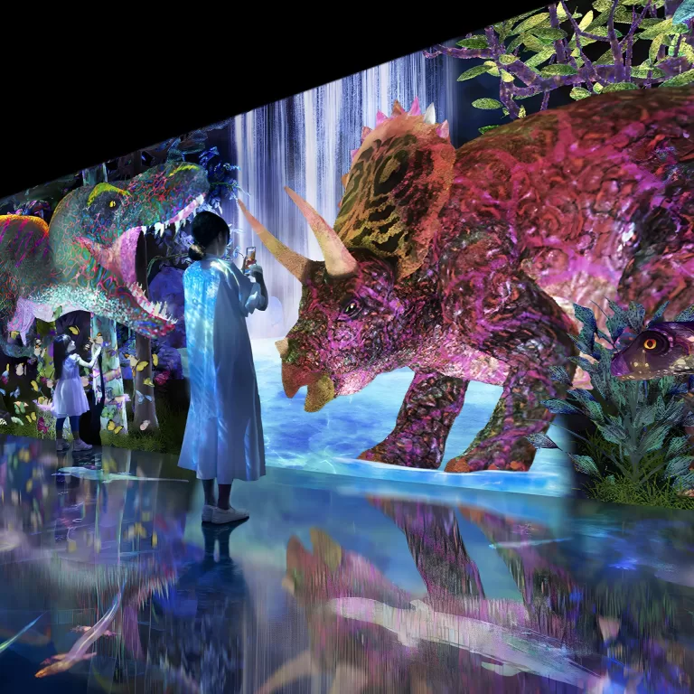 Galaxy Store’s Dinosaur Forest by TeamLabs – Unique Tokyo Attraction