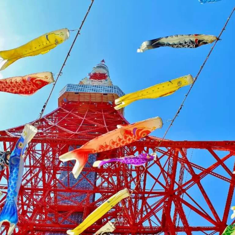 Tokyo Tower 333 Carp Streamers