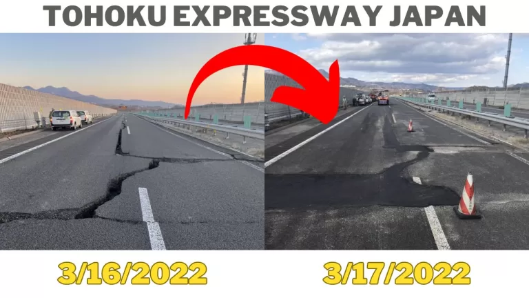 Japanese Engineers Stun World by Fixing Earthquake Cracked Road in a Day