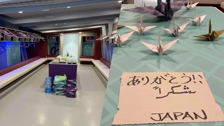 After Stunning World Cup Upset, Japanese Team Cleans Locker Room and Leaves Thank You Note