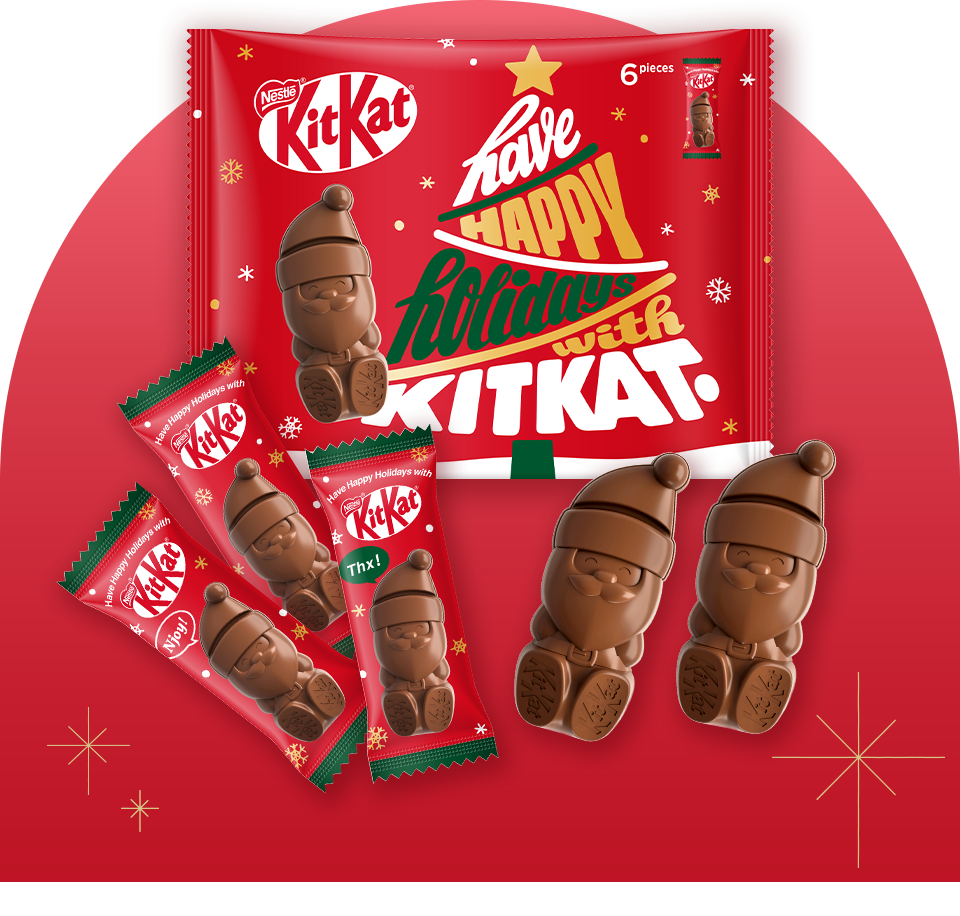 You can now get the Holiday Santa KitKat in Japan this Christmas
