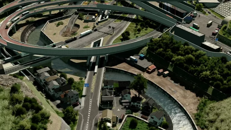 Redditor Brings Takaosan Interchange to Life in Cities: Skylines (Game Similar to SimCity)