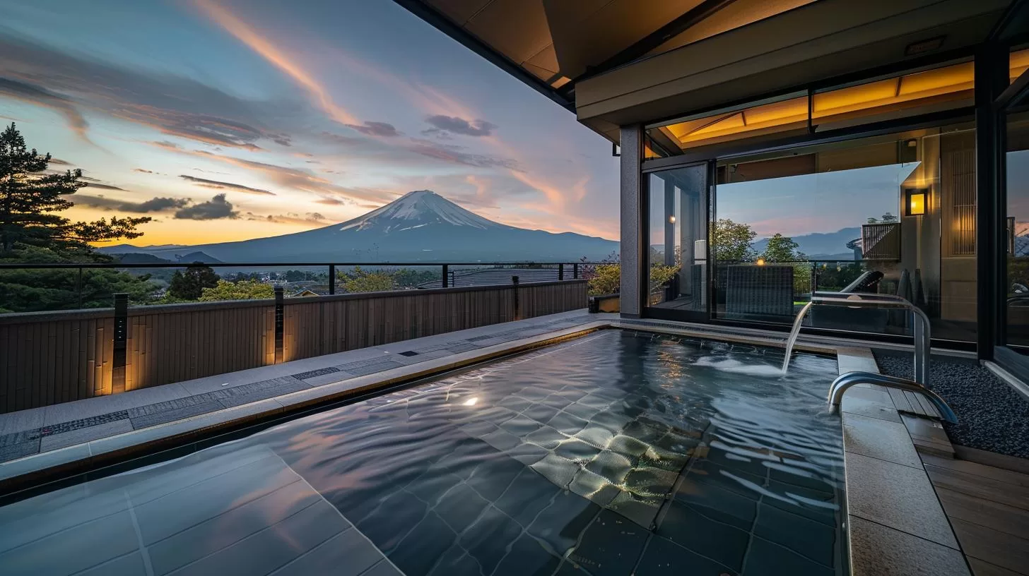 hotel with mt fuji view and private onsen