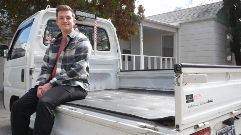 Man Cuts Costs by Downsizing to Small Japanese Import Truck