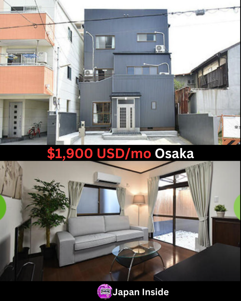 Spacious 9-Bedroom Townhouse, Known as “Townhouse Sumiyoshi Park” for $1,900 A Month