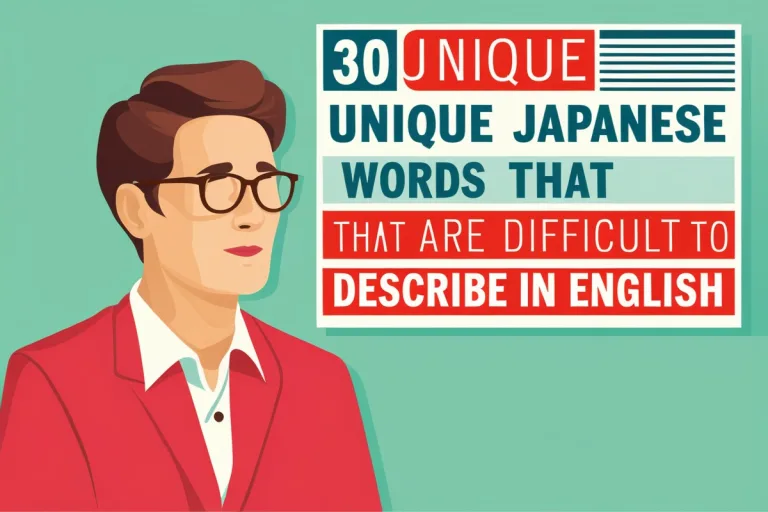 30 Unique Japanese Words That Are Difficult to Describe in English