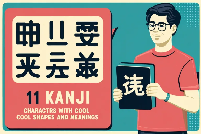 11 Kanji Characters With Cool Shapes and Meanings