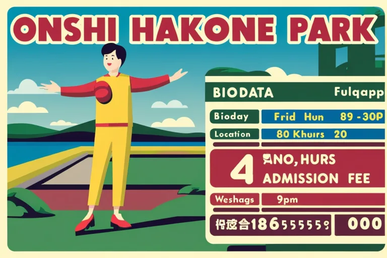 Onshi Hakone Park biodata location hours and admission fee