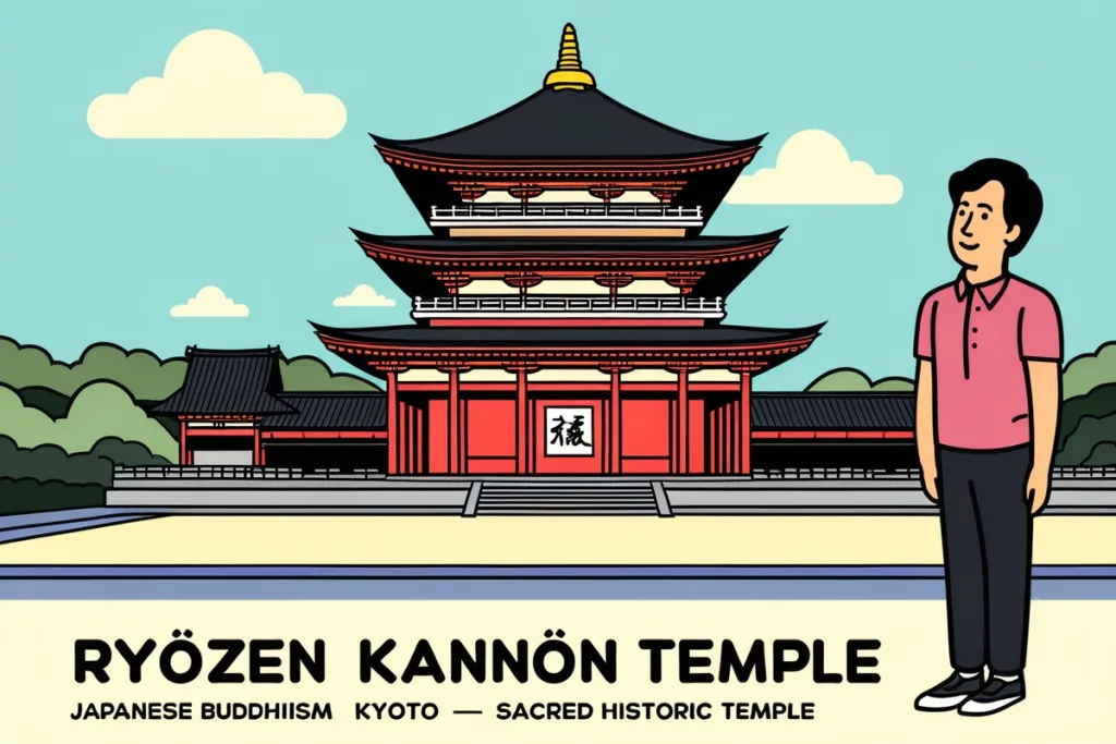 Ryozen Kannon Temple Japanese Buddhism Traditional Kyoto Sacred Historic Temple