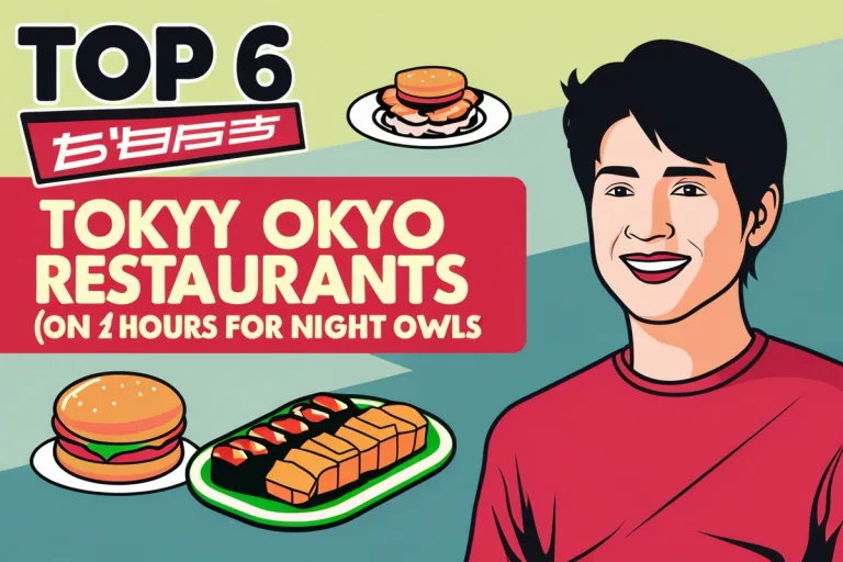 Top 6 Tokyo Restaurants Open 24 Hours for Night Owls