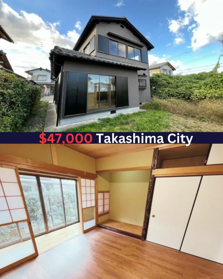 Lakeside Retirement Home with Scenic Views: $47,000 in Takashima