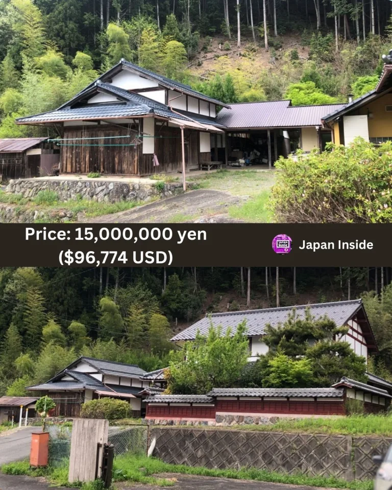 Rustic Two-Story Wooden House In Nantan City Embraces Countryside Living