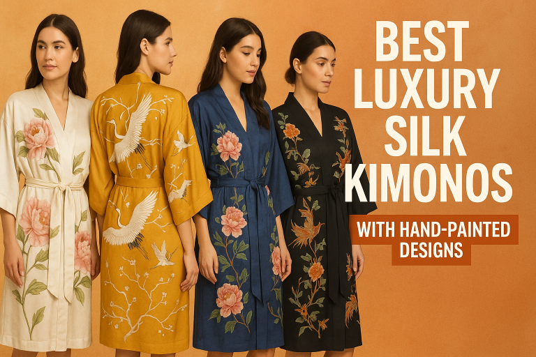 5 Best Luxury Silk Kimonos With Hand-Painted Designs 