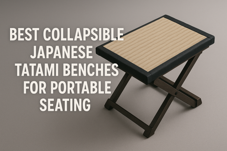 5 Best Collapsible Japanese Tatami Benches for Portable Seating