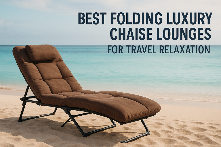 5 Best Folding Luxury Chaise Lounges for Travel Relaxation