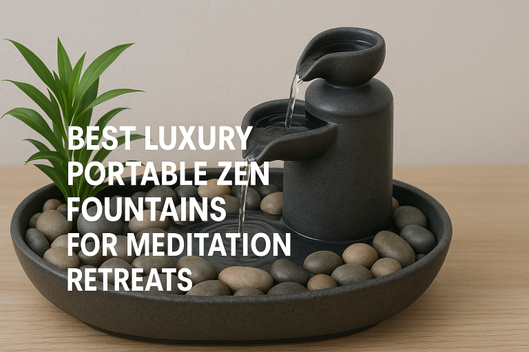 5 Best Luxury Portable Zen Fountains for Meditation Retreats