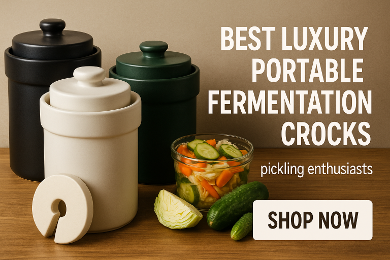 5 Best Luxury Portable Fermentation Crocks for Pickling Enthusiasts